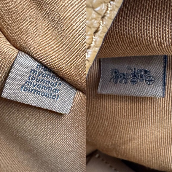 Coach Dempsey Tote 22 In Signature Jacquard With Rainbow Stripe And Coach Patch - Picture 12 of 15